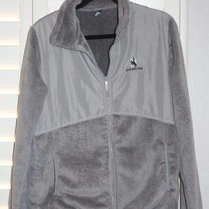 Jackson Hole Logo Gray Fleece Size L